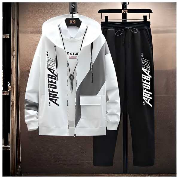Fleeces Printed Track Suit