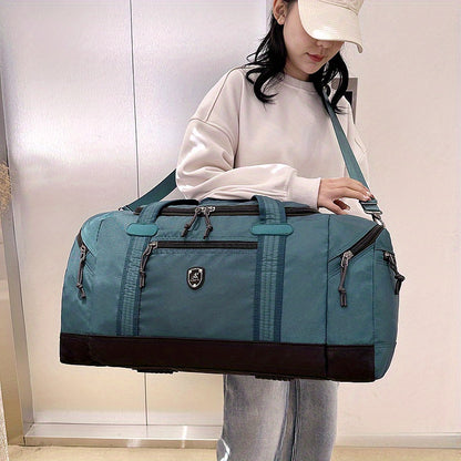 1pc Large Unisex Travel Duffel Bag, Spacious Handbag For Long/Short Trip, Holiday Luggage Shoulder Bag