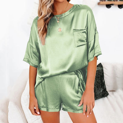 Silk Satin Pajamas Set Women