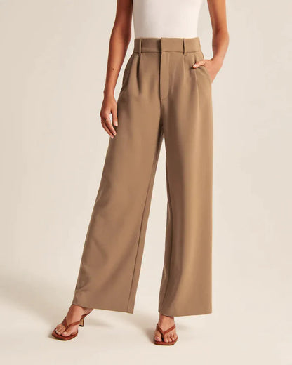 Wide-Leg Tailored Pants