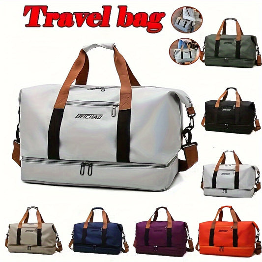 Large Capacity Travel Luggage Handbag, Lightweight Zipper Duffel Bag, Outdoor Yoga Bag, Training Bag
