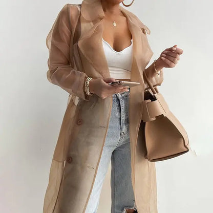 See Through Outdoor Thin Coat