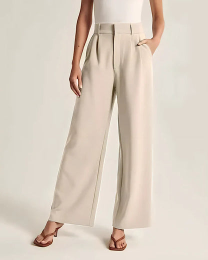 Wide-Leg Tailored Pants