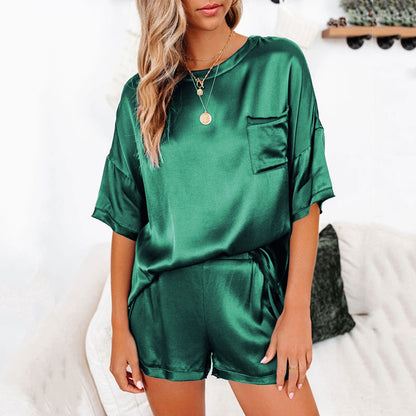 Silk Satin Pajamas Set Women