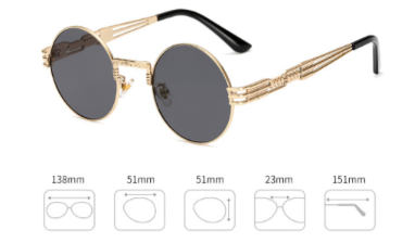 Vintage Metal XIU Round Sunglasses