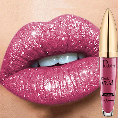 Brillo de labios líquido brillante mate de larga duración de 18 colores