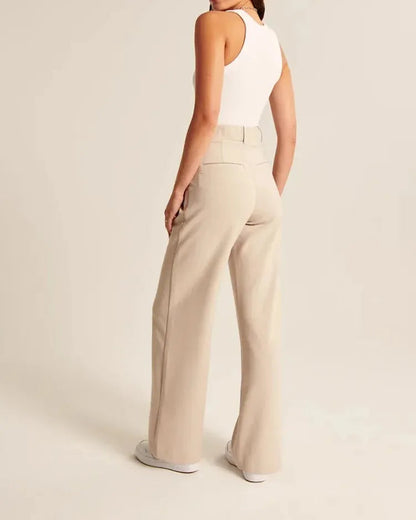 Wide-Leg Tailored Pants